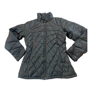 Patagonia Puffer Jacket Sz S Style 28191 Black Goose Down Filled Full Zip Parka